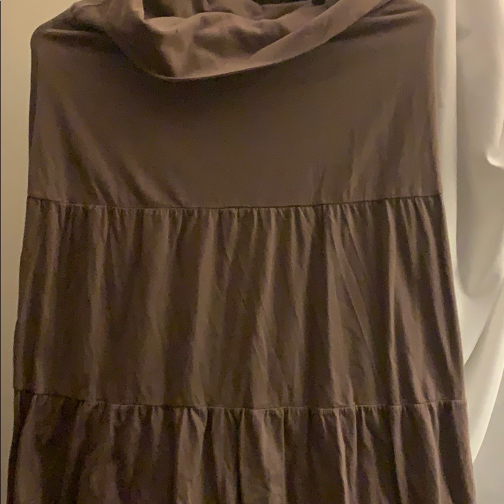 Long brown summer skirt